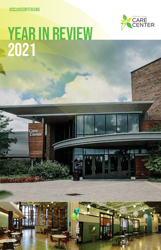 Cover page of the 2021 Care Center Annual Review
